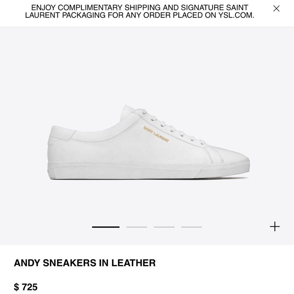 Saint Laurent white sneakers